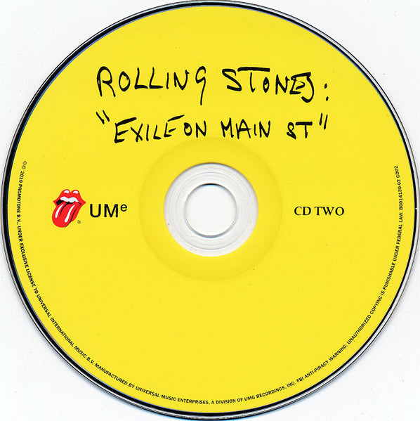 The Rolling Stones - Exile On Main St (2x CD UMe ‎– B0014130-02) | USED Near Mint (NM or M-) Near Mint (NM)--