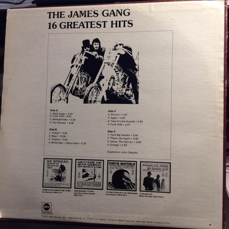 James Gang - 16 Greatest Hits (2xVINYL) | Near Mint (NM) Very Good (VG)-