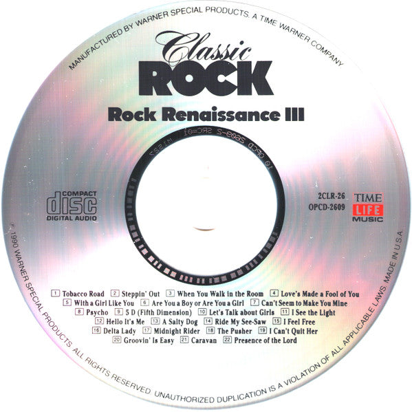 Various - Classic Rock - Rock Renaissance III *CD* | Near Mint (NM) Near Mint (NM)-