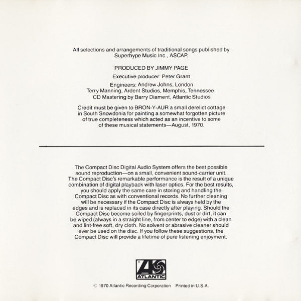 Led Zeppelin - Led Zeppelin III (CD) | Near Mint (NM) Near Mint (NM)--