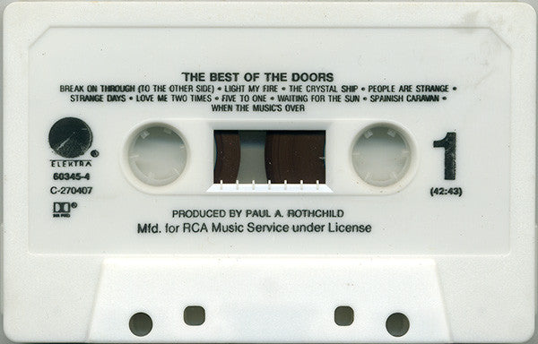 The Doors - The Best Of The Doors *REMASTERED/CASSETTE* | Near Mint (NM) Near Mint (NM)--