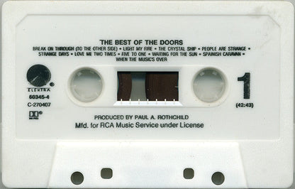 The Doors - The Best Of The Doors *REMASTERED/CASSETTE* | Near Mint (NM) Near Mint (NM)--