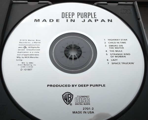 Deep Purple - Made In Japan (CD) | Near Mint (NM) Near Mint (NM)-