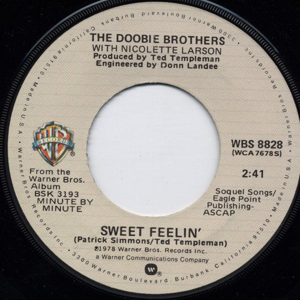 The Doobie Brothers - Minute By Minute (7" VINYL) | Near Mint (NM) Near Mint (NM)-
