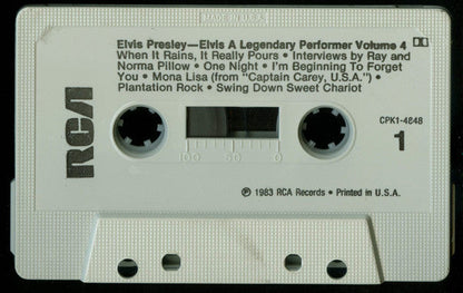 Elvis Presley - A Legendary Performer - Volume 4 (CASSETTE) | Near Mint (NM) Near Mint (NM)--