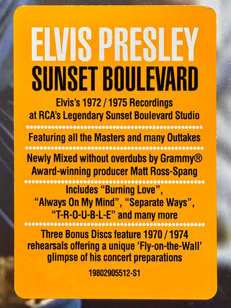 Elvis Presley - Sunset Boulevard (5xCD BOX) | Near Mint (NM) Near Mint (NM)-