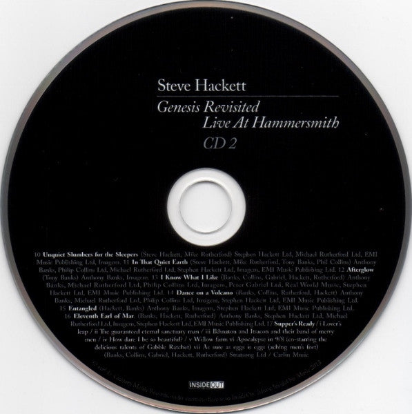 Steve Hackett - Genesis Revisited: Live At Hammersmith (3xCD / 2xDVD) | Near Mint (NM) Near Mint (NM)--