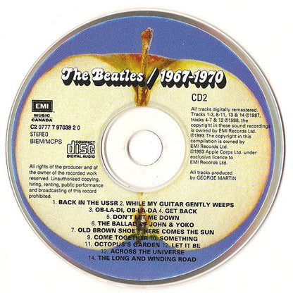 The Beatles - 1967-1970 (2xCD CANADA) | Near Mint (NM) Near Mint (NM)-