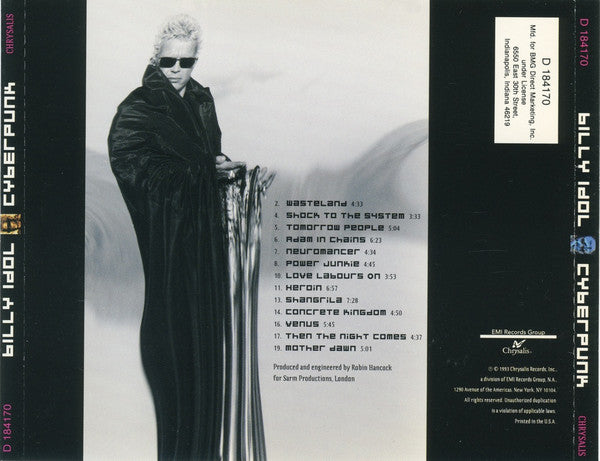 Billy Idol - Cyberpunk (CD) | Near Mint (NM) Excellent+ (EX+)-