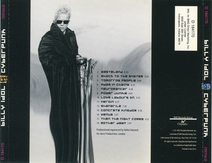 Billy Idol - Cyberpunk (CD) | Near Mint (NM) Excellent+ (EX+)-