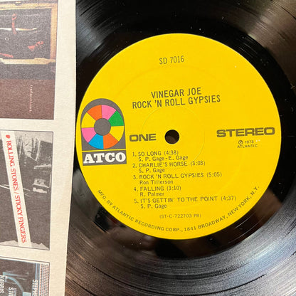 Vinegar Joe - Rock 'N Roll Gypsies (VINYL LP ATCO SD 7016 1973) | USED Near Mint (NM or M-) Very Good (VG)--