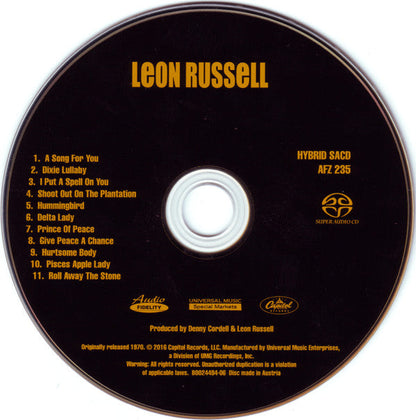 Leon Russell - Leon Russell *HYBRID SACD/NUMBERED* | Near Mint (NM) Near Mint (NM)-