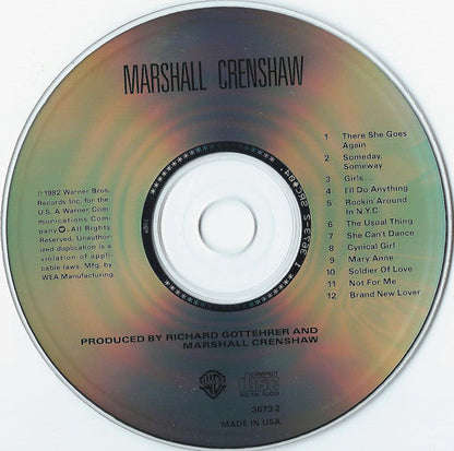 Marshall Crenshaw (CD) | Near Mint (NM) Near Mint (NM)--