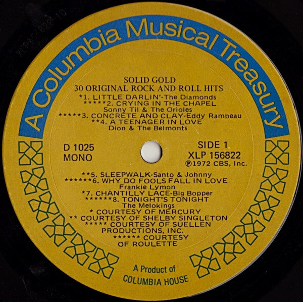 Various - Solid Gold / 30 Original Rock And Roll Hits | Near Mint (NM) Very Good Plus (VG+)-