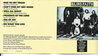 Blind Faith (2) - Blind Faith (CD) | Near Mint (NM) Near Mint (NM)-