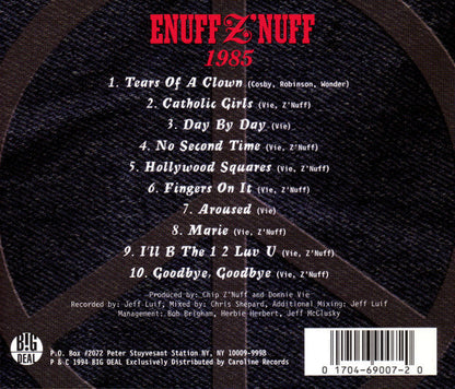 Enuff Z'nuff - 1985 (CD) | Near Mint (NM or M-)--