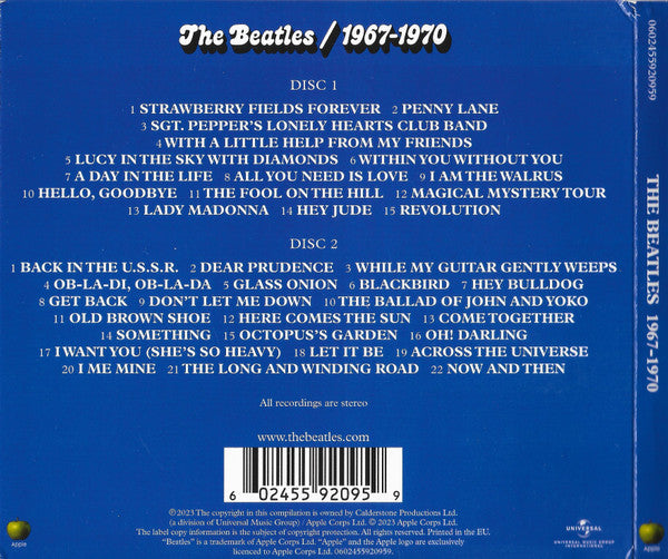 The Beatles - 1967-1970 | Near Mint (NM) Near Mint (NM)-