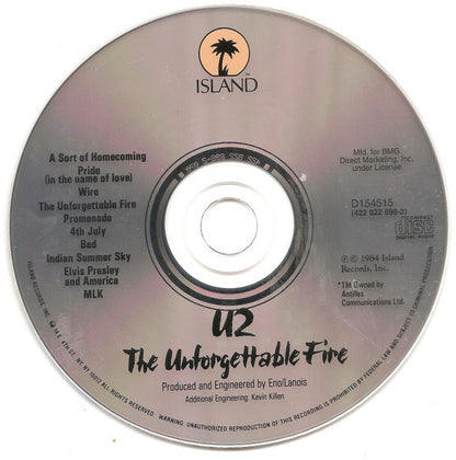 U2 - The Unforgettable Fire (CD) | Near Mint (NM) Near Mint (NM)--
