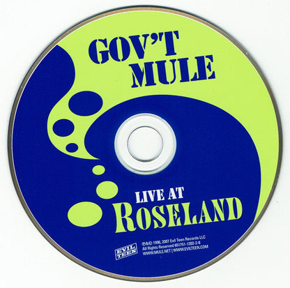Gov't Mule - Live At Roseland Ballroom (CD) | Near Mint (NM) Near Mint (NM)--