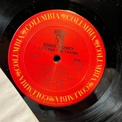 Eddie Money - Life For The Taking (VINYL LP COLUMBIA JC 35598 1978) | Near Mint (NM or M-) Excellent (EX)--