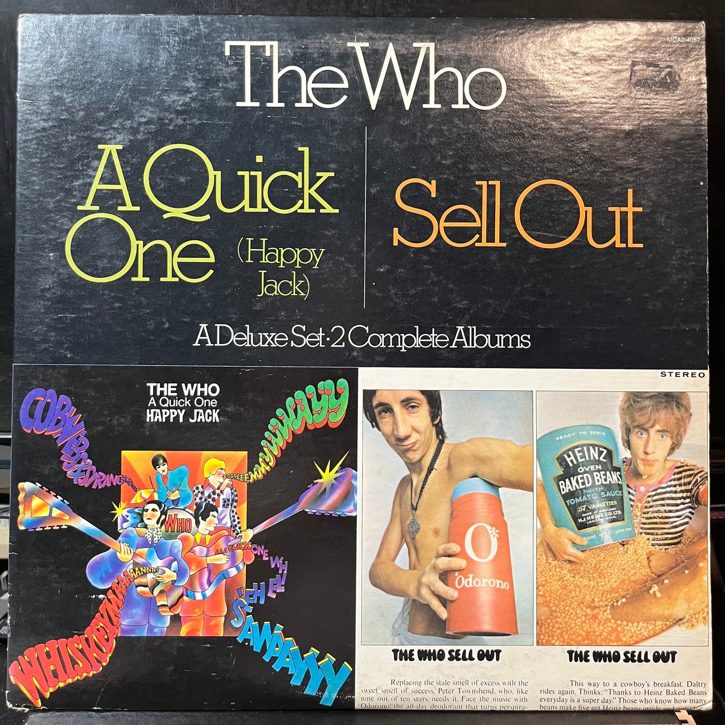 The Who - A Quick One (Happy Jack) / The Who Sell Out (VINYL 2xLP MCA MCA2-4067) | USED Near Mint (NM or M-) Very Good Plus (VG+)--