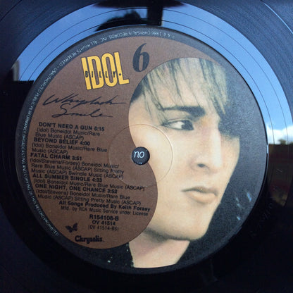 Billy Idol - Whiplash Smile (VINYL) | Near Mint (NM) Near Mint (NM)-