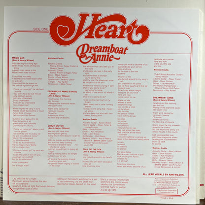 Heart - Dreamboat Annie (VINYL) | Near Mint (NM) Excellent+ (EX+)-