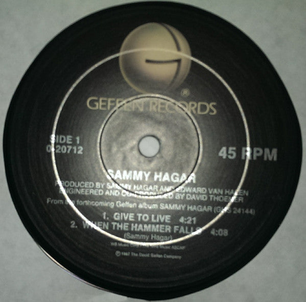 Sammy Hagar - Give To Live (VINYL) | Near Mint (NM) Near Mint (NM)-