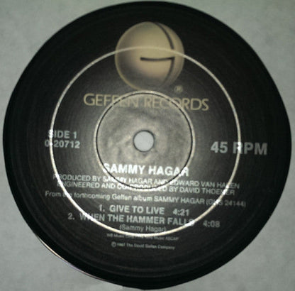 Sammy Hagar - Give To Live (VINYL) | Near Mint (NM) Near Mint (NM)-