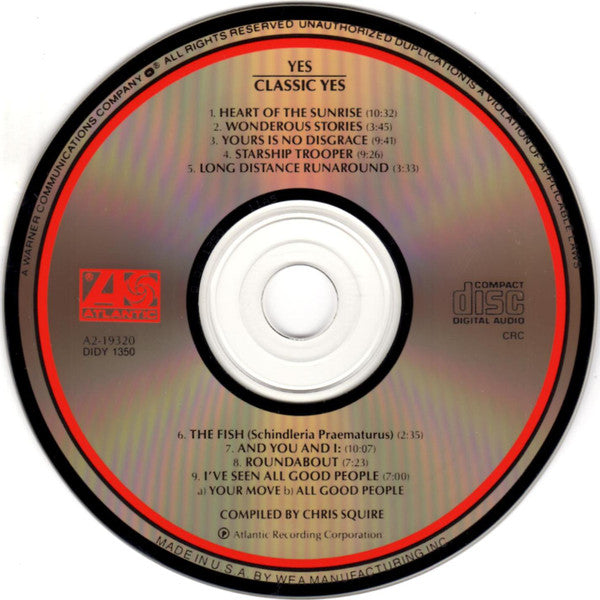 Yes - Classic Yes (CD) | Near Mint (NM) Excellent (EX)-