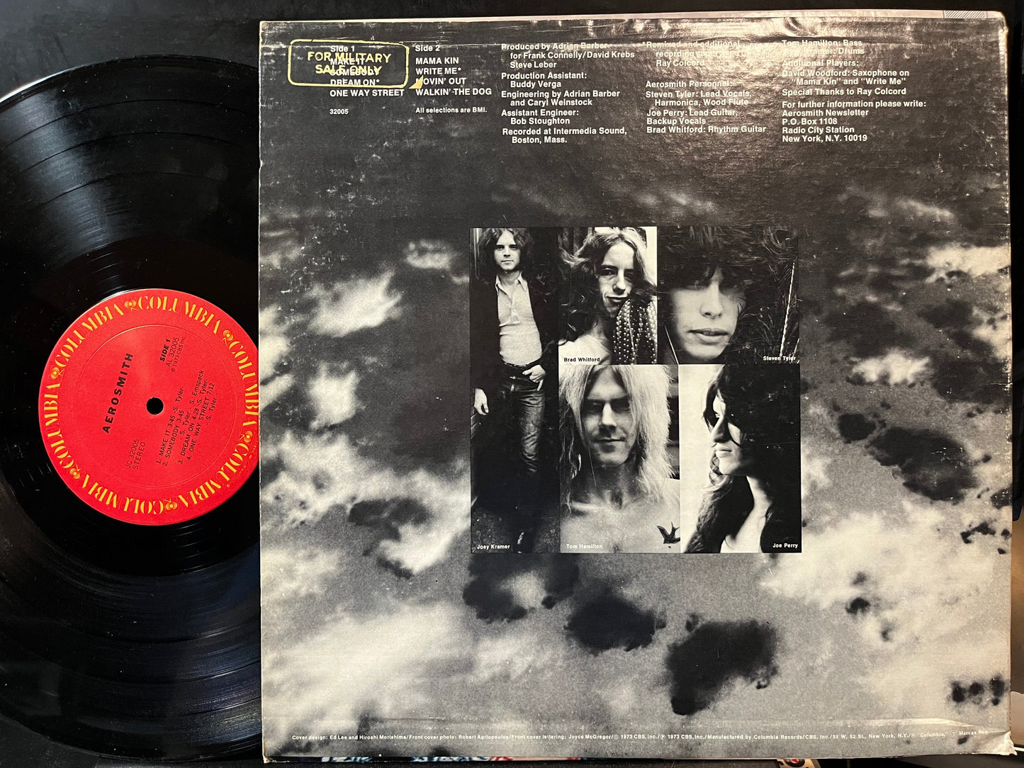 Aerosmith - Aerosmith (VINYL LP MILITARY PROMO COLUMBIA PC 32005) | USED Near Mint (NM or M-) Excellent+ (EX+)--