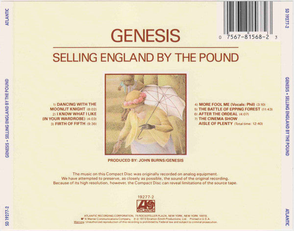 Genesis - Selling England By The Pound (CD) | Near Mint (NM)-