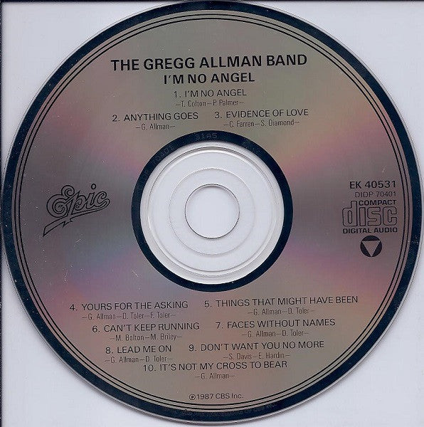 The Gregg Allman Band - I'm No Angel (CD) | Near Mint (NM) Near Mint (NM)-