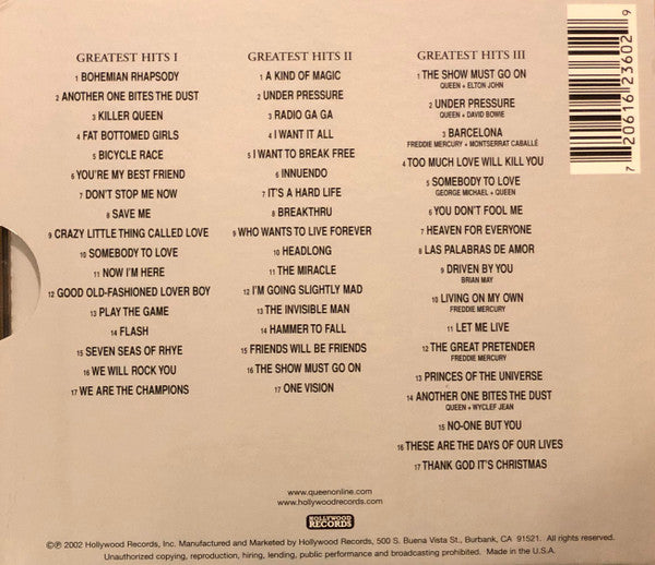Queen - Greatest Hits I II & III (The Platinum Collection) (3xCD) | Near Mint (NM) Near Mint (NM)-