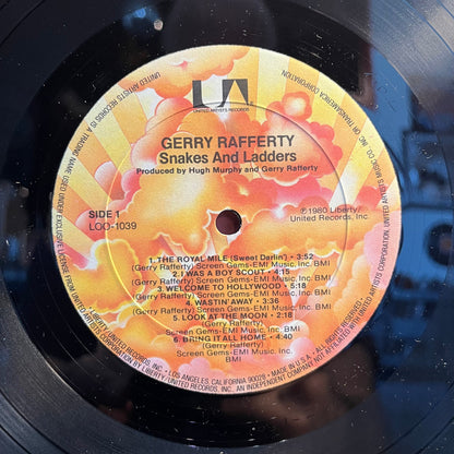 Gerry Rafferty - Snakes And Ladders (VINYL) | Near Mint (NM) Excellent+ (EX+)-
