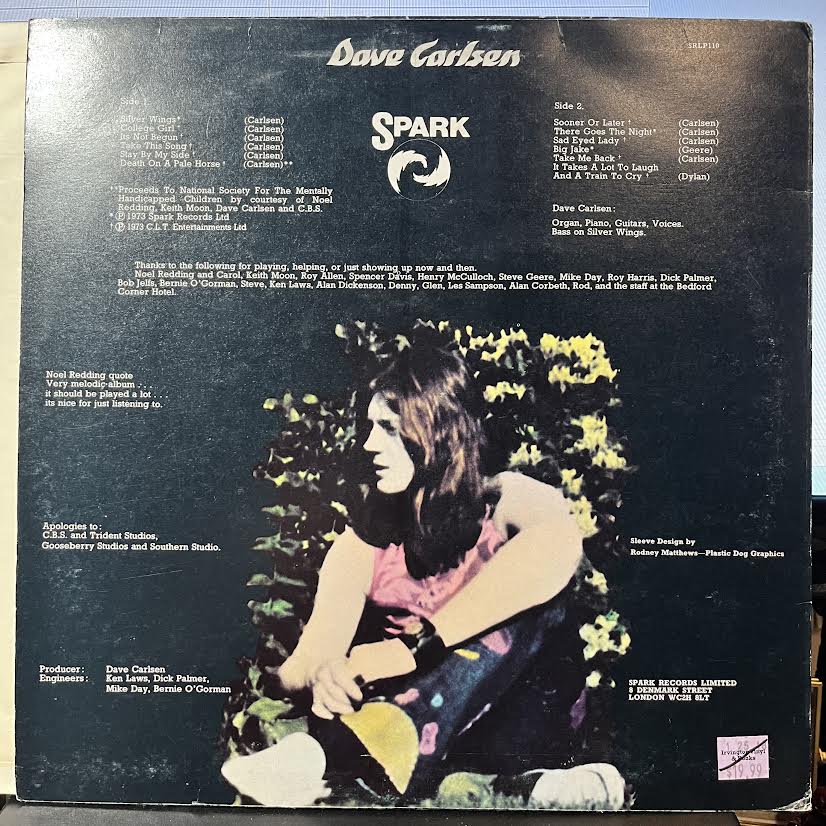 Dave Carlsen - Pale Horse (VINYL) | Near Mint (NM) Near Mint- (NM-)--