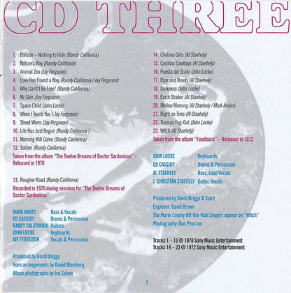 Spirit (8) - It Shall Be: The Ode & Epic Recordings 1968-1972 *5XCD BOX* | Excellent (EX) Near Mint (NM)--