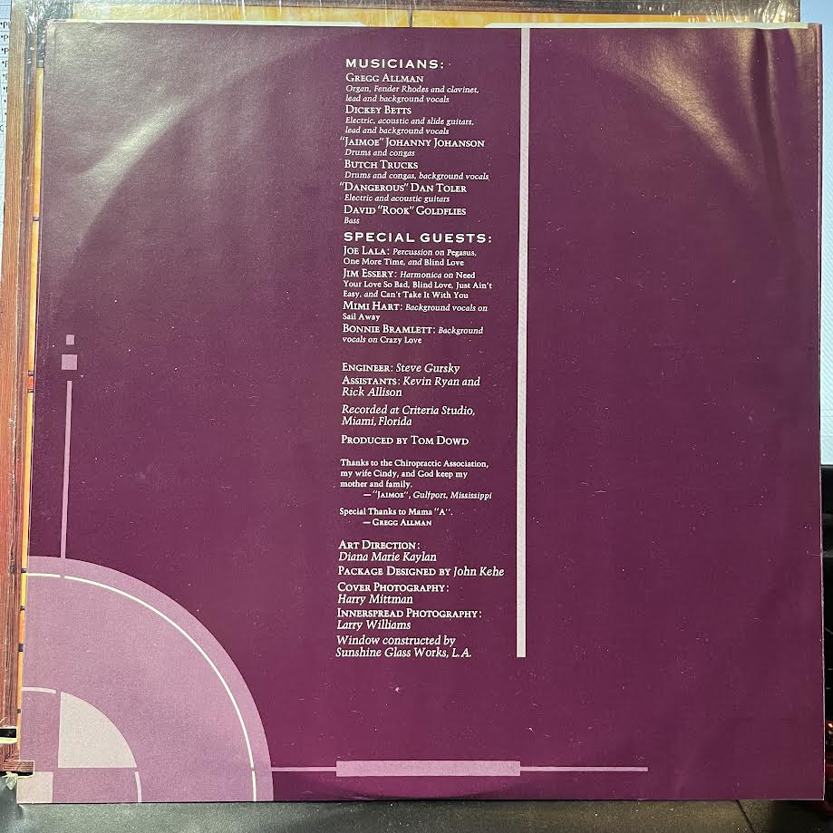 The Allman Brothers Band - Enlightened Rogues (VINYL) | Near Mint (NM) Near Mint (NM)-