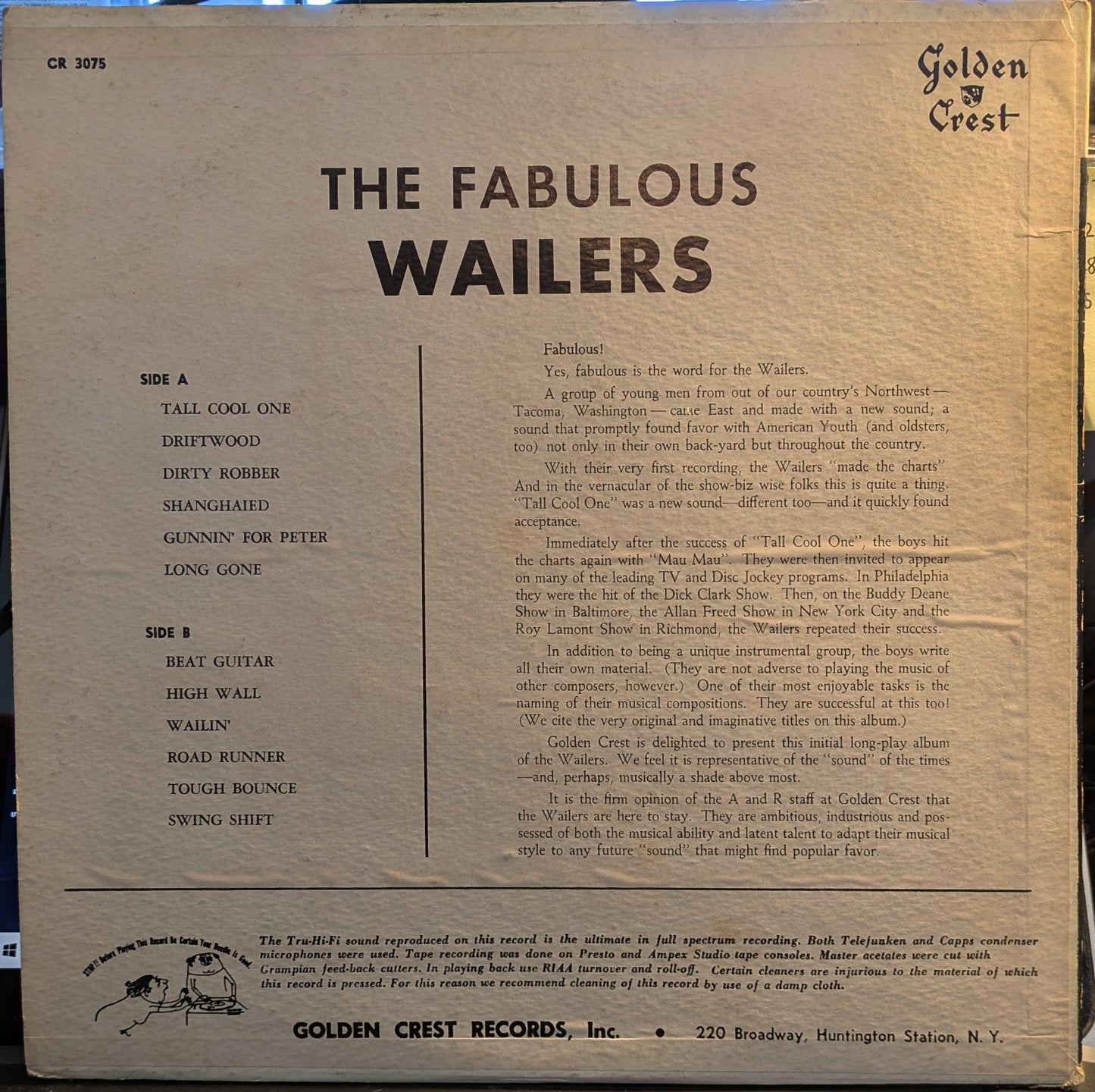 The Wailers (2) - The Wailer's Wail (VINYL) | Near Mint (NM) Very Good Plus (VG+)--