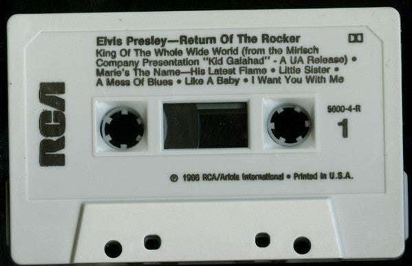 Elvis Presley - Return Of The Rocker (CASSETTE) | Near Mint (NM) Near Mint (NM)--