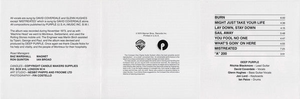 Deep Purple - Burn (CD) | Near Mint (NM) Near Mint (NM)-