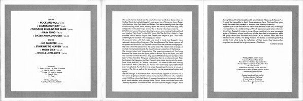 Led Zeppelin - The Soundtrack From The Film The Song Remains The Same (2xCD) | Near Mint (NM) Near Mint (NM)--