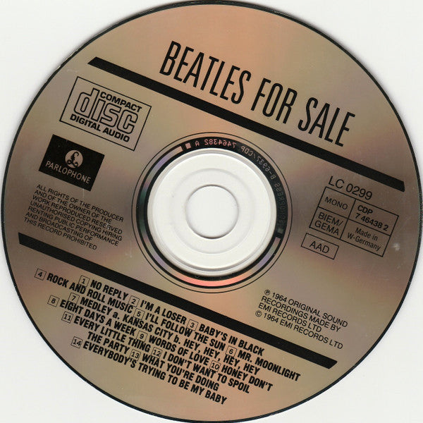 The Beatles - Beatles For Sale *CD-GERMANY* | Near Mint (NM) Near Mint (NM)-