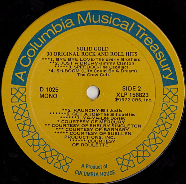 Various - Solid Gold / 30 Original Rock And Roll Hits | Near Mint (NM) Very Good Plus (VG+)-