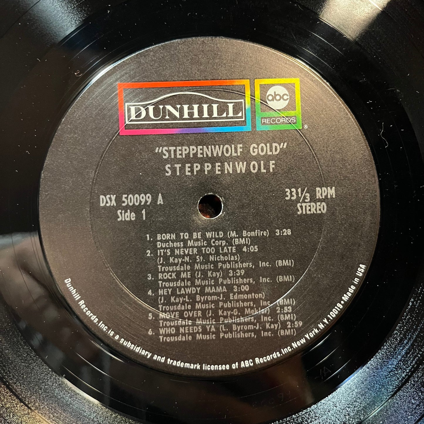 Steppenwolf - Gold (Their Great Hits)(VINYL LP ABC DSX 50099 1972) | USED Near Mint (NM or M-) Very Good (VG)--