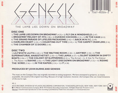 Genesis - The Lamb Lies Down On Broadway (2xCD) | Near Mint (NM) Near Mint (NM)-