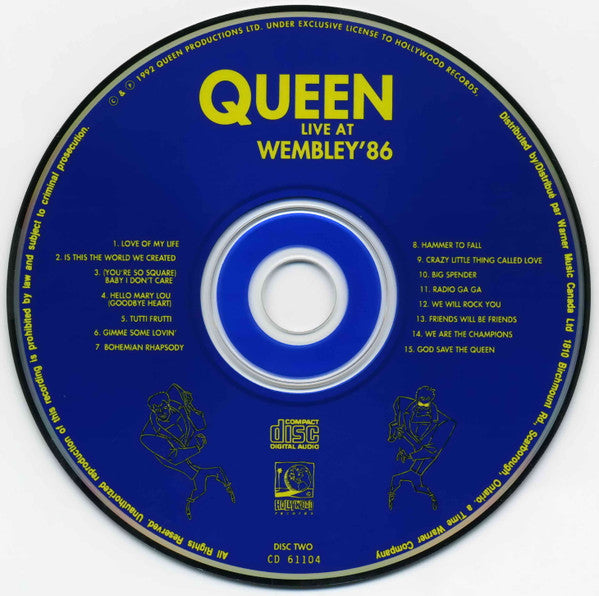 Queen - Live At Wembley '86 (2xCD) | Near Mint (NM) Excellent+ (EX+)--