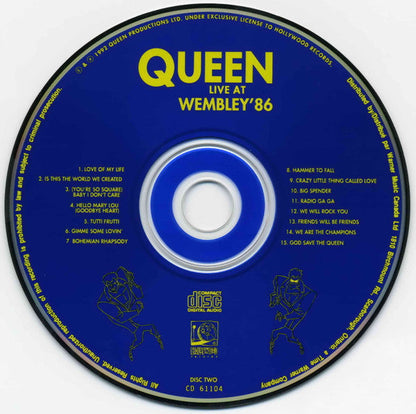 Queen - Live At Wembley '86 (2xCD) | Near Mint (NM) Excellent+ (EX+)--