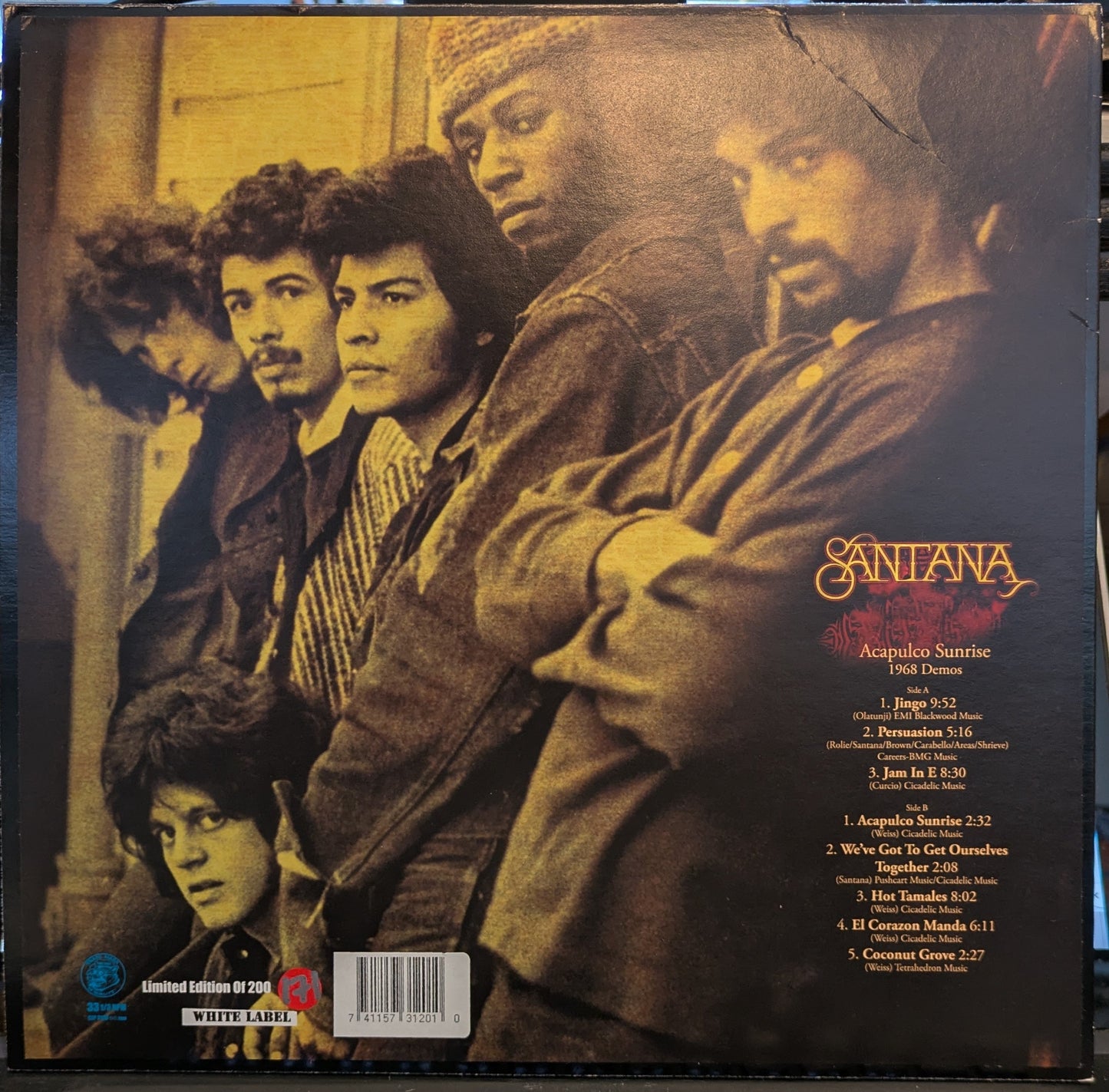 Santana - Acapulco Sunrise: 1968 Demos (VINYL) | Near Mint (NM) Excellent (EX)-
