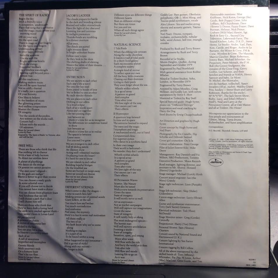 Rush - Permanent Waves (VINYL) | Near Mint (NM) Near Mint (NM)-